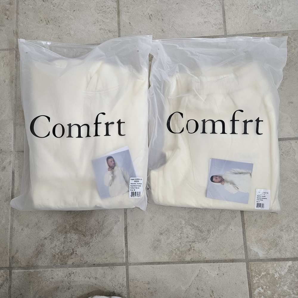 Butter Yellow Hooded Sweatshirt & Joggers Set - Medium/small - Picture 4 of 11